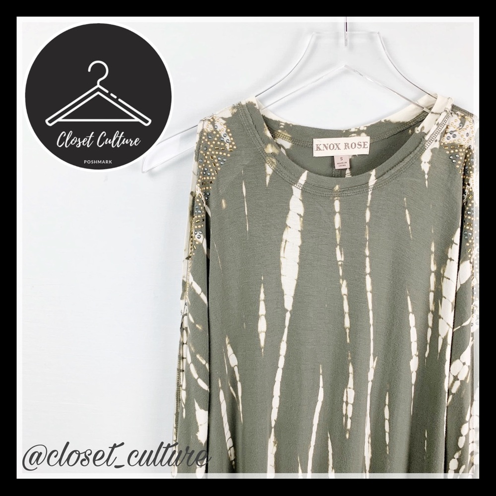 Knox Rose | Olive Tie Die Blouse